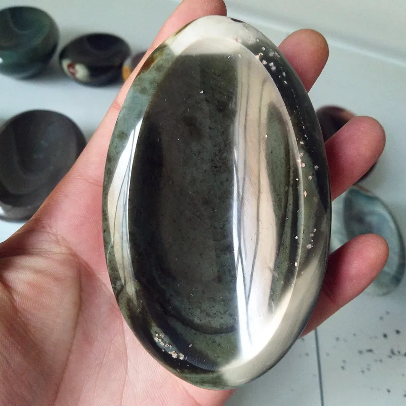 No.17 108mm-65mm Натуральный морской камень полировки кристаллов пепельница бытовой чайный стол украшения личности - Цвет: No.17 108mm-65mm