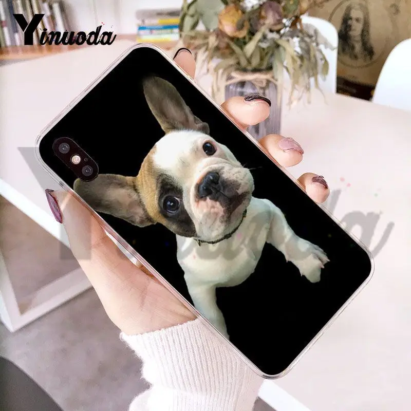 

Yinuoda Animal Cute Pug Dog Diy Luxury Protector phone Case for iPhone 8 7 6 6S Plus X 5 5S SE 5C XS XR11 11pro 11promax