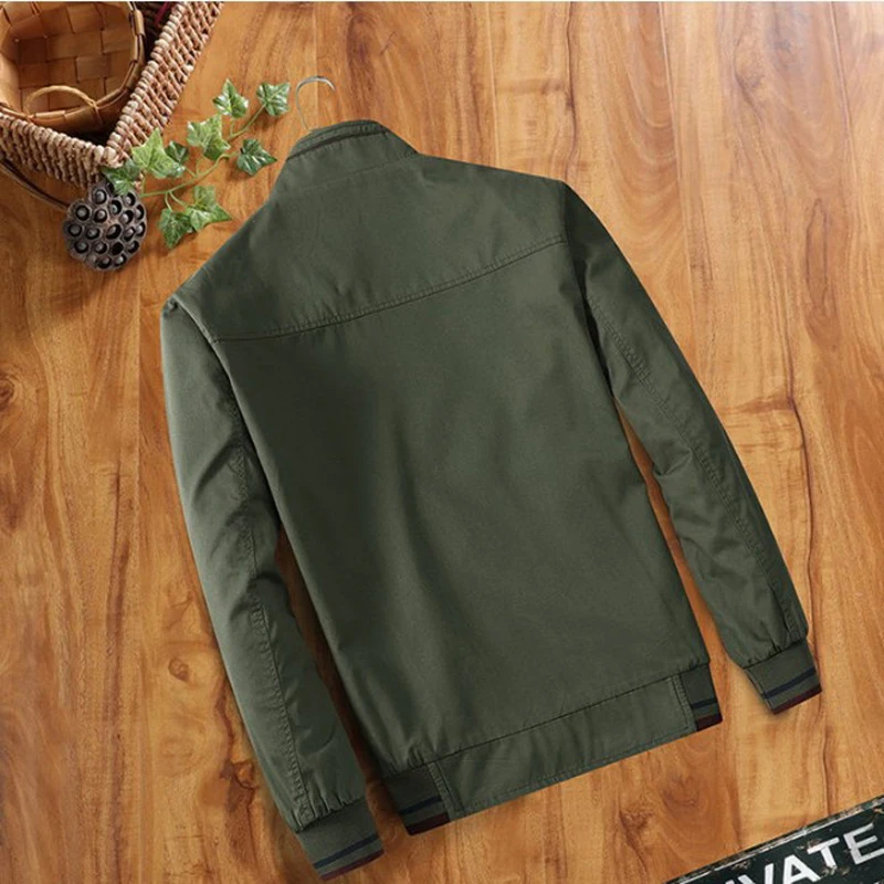 DIMUSI Spring Mens Bomber Jackets Fashion Men Outwear Windbreaker Stand Collar Jacket Man Slim Baseball Reversible Clothing