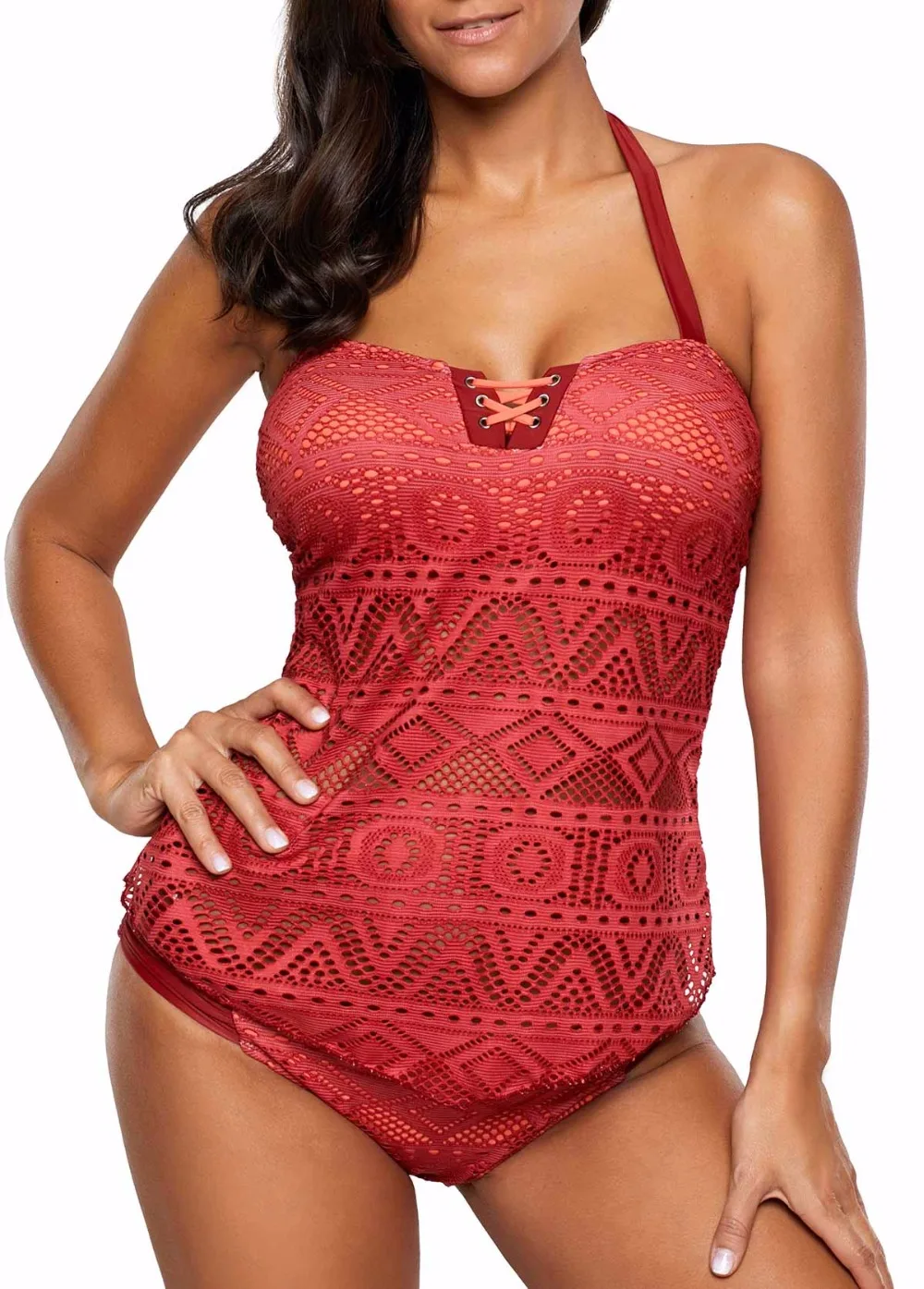 2019 сексуальный купальник бикини Женский винтажный сетчатый с пуш ап два предмета