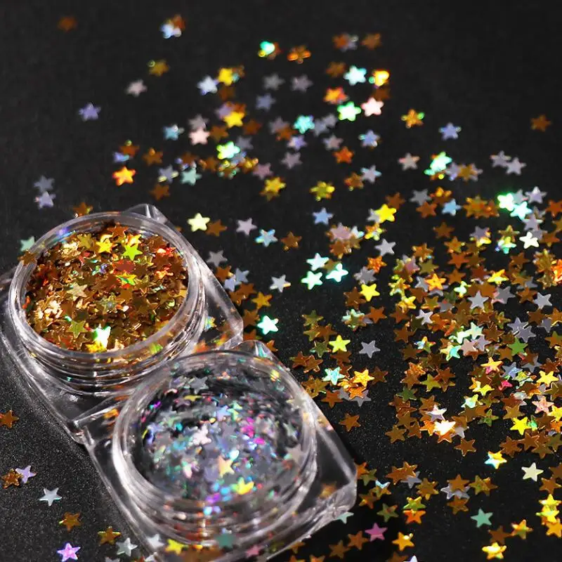 100 коробок/набор блестящие разноцветные хлопья для ногтей | Красота и здоровье