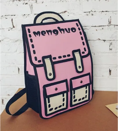 Повседневный рюкзак унисекс креативный 2D стереоскопическая модная сумка