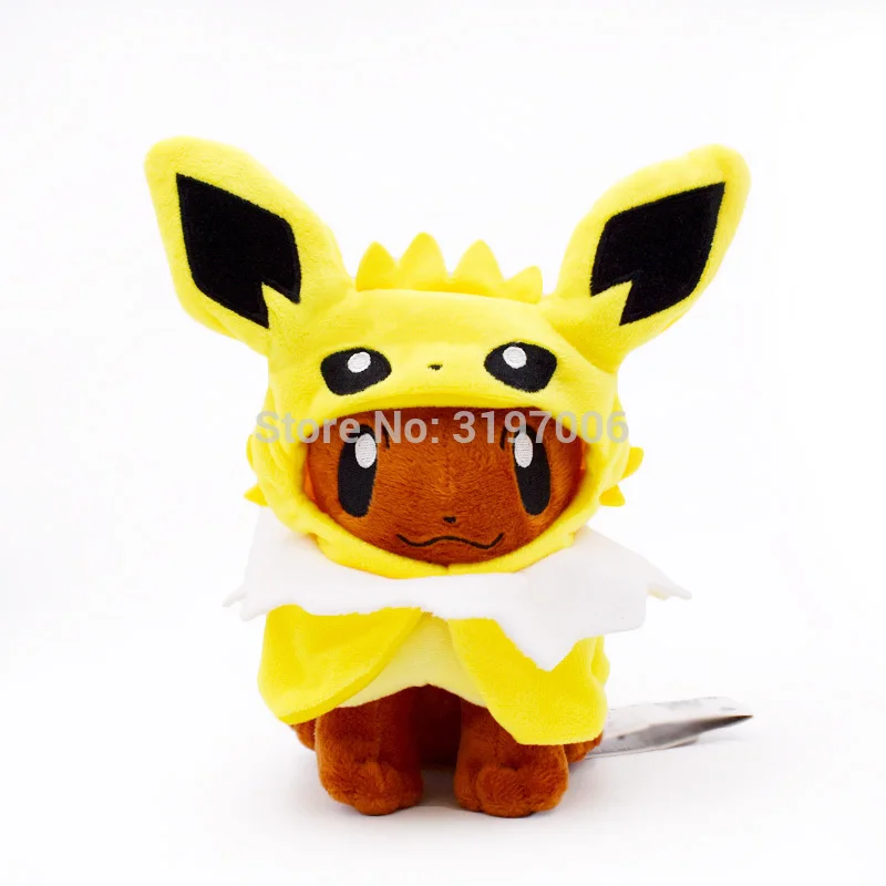 19 22 см 4 Stijlen Eevee Pluche Poppen Jolteon Umbreon Flareon brion Косплей Zachte Knuffels Бесплатная
