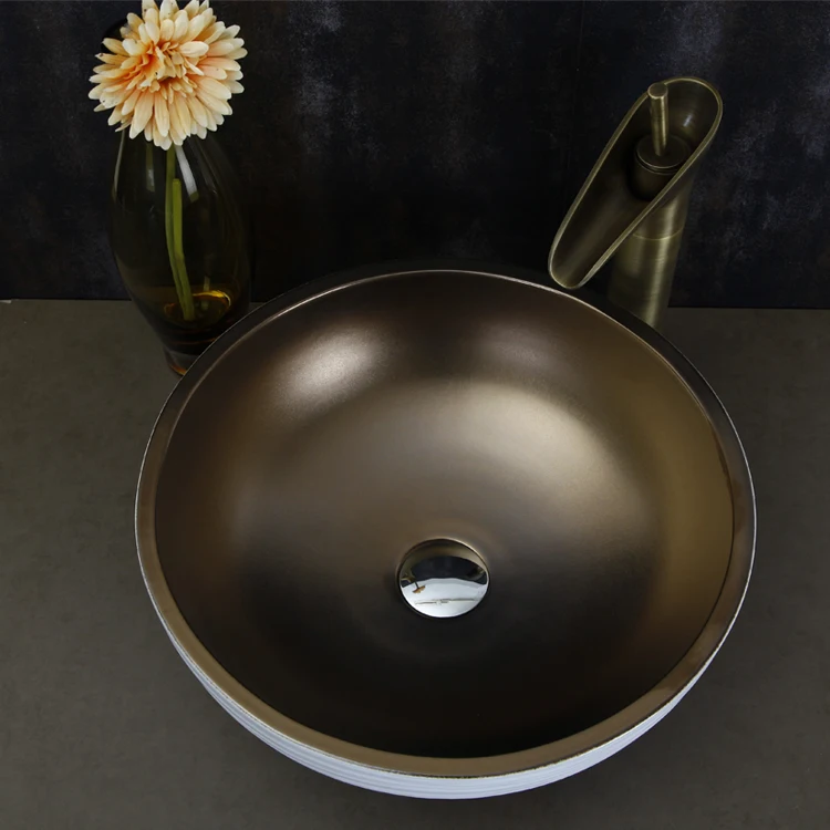 Европейский Винтажный стиль художественная раковина керамическая столешница