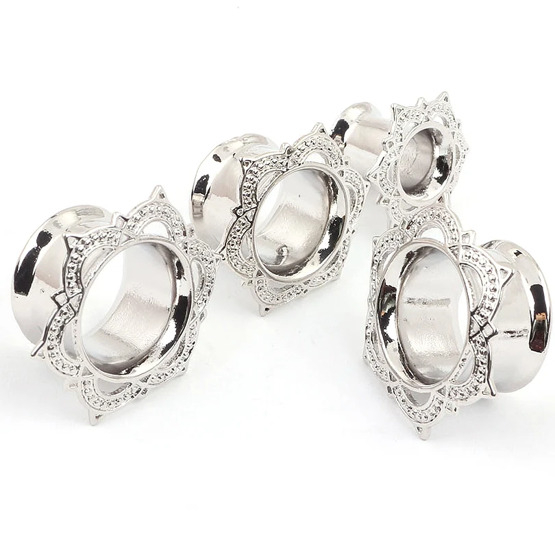 2 шт. модные медные пробки для ушей и тоннели с защитой от серебра носилки