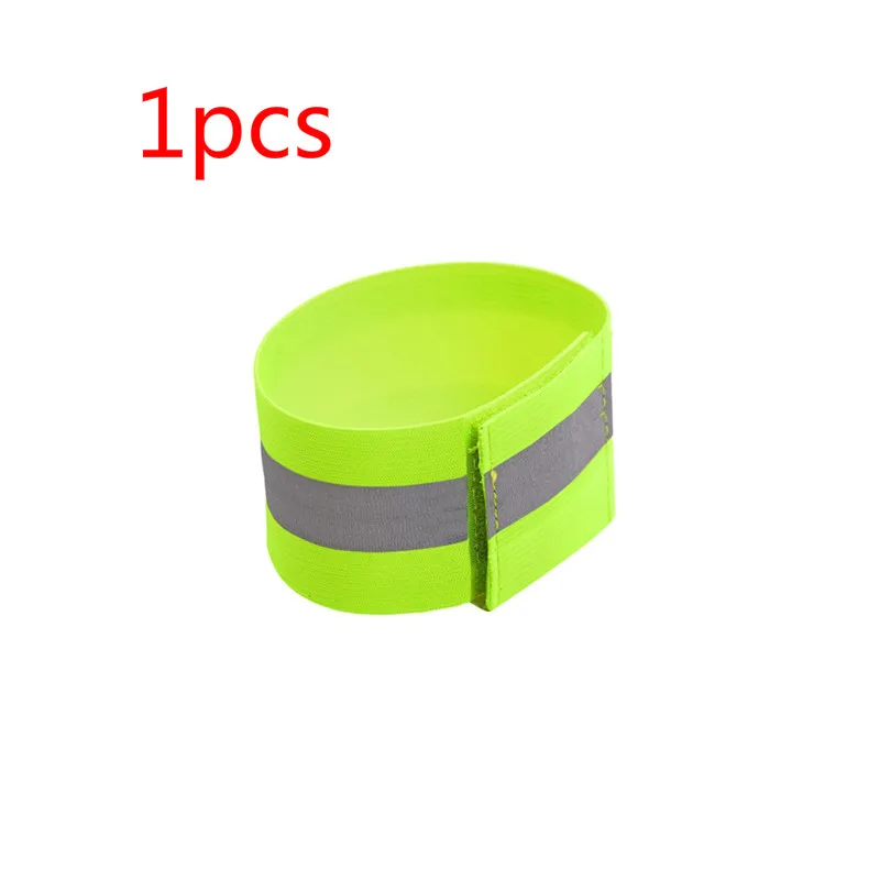 1 Pcs 1 шт., беговые рыболовные велосипедные светоотражающие полосы Предупреждение ющие, для велосипеда, для безопасности велосипеда, для связывания штанов, для рук, для ног, ремень, светоотражающая лента - Цвет: 1 Pcs