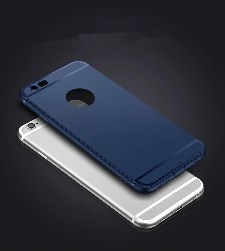 Роскошный Матовый Мягкий силиконовый чехол для iPhone 6, чехол s, 6s Plus, 5, 5S, 6, 6 s, 6 Plus, карамельные цвета, полный чехол для iPhone 7, 7 Plus, чехол Plu
