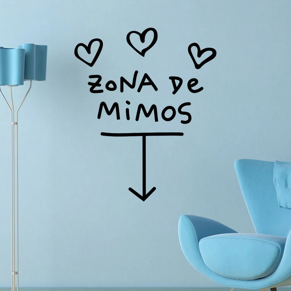 PVC Wallpaper Zona De Mimos Home Decor Wall Sticker Decal Bedroom Vinyl Art Mural Stickers z0528#G30 | Дом и сад