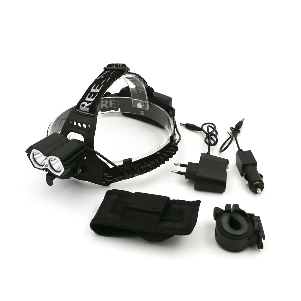 1000 люменов светодиодный налобный фонарь для велосипеда двойной свет головная