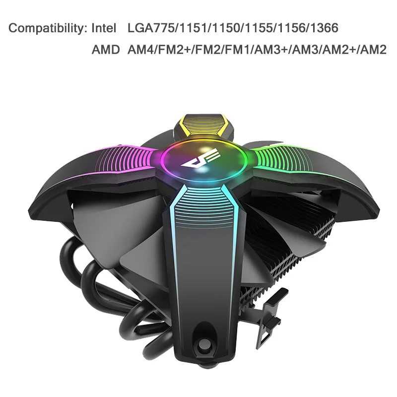 Кулер для процессора Darkflash rgb TDP 180 Вт радиатор ТИХИЙ 120 мм 4Pin PC новейший