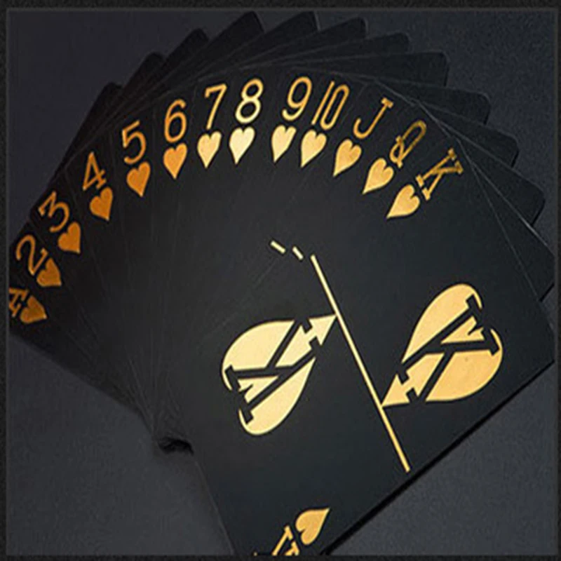 Профессиональные черные Позолоченные персонализированные водонепроницаемые Волшебные пластиковые