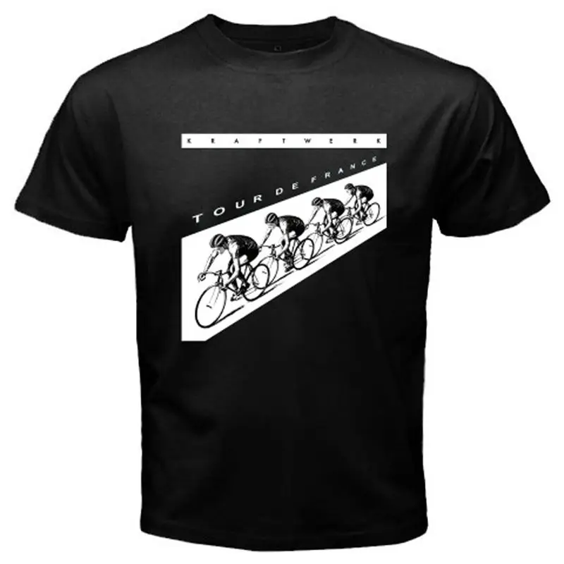 KRAFTWERK Тур де Франс музыки Легенда Для мужчин черный футболка Размеры S-3XL 100% хлопок