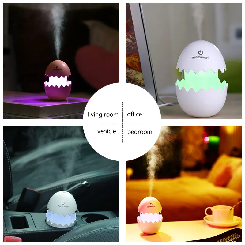 USB увлажнитель для автомобиля портативный светодиодный мини воздуха дома и