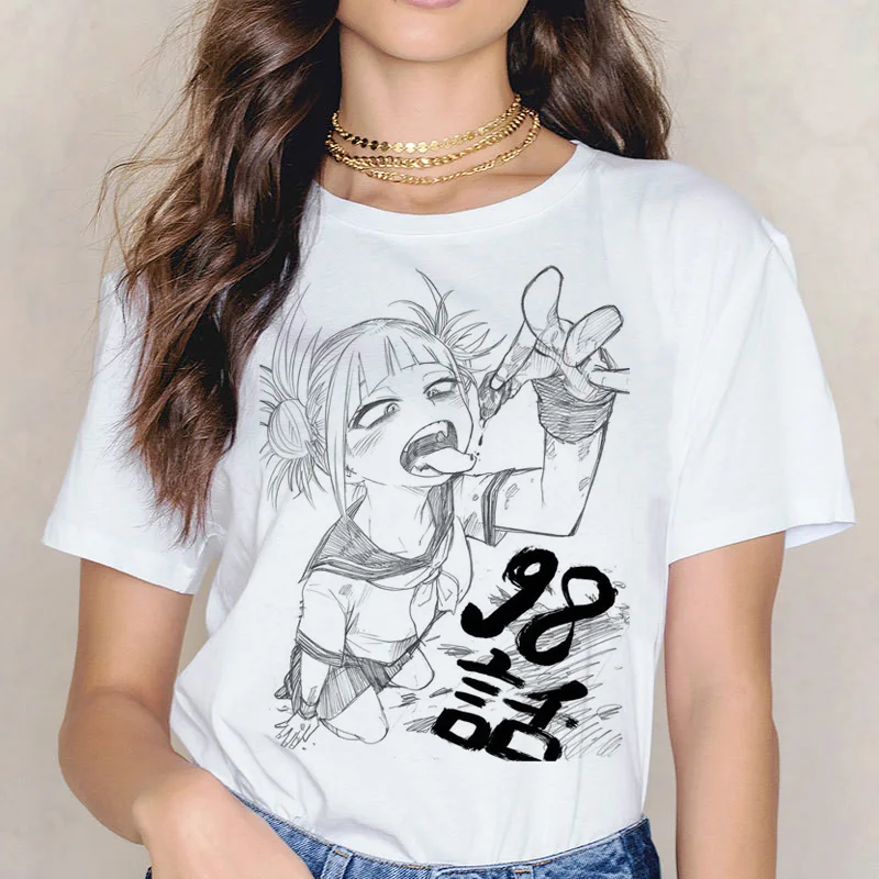 Senpai ahegeo Футболка с принтом Мужская/женская футболка harajuku boku no hero academia Cartoon waifu