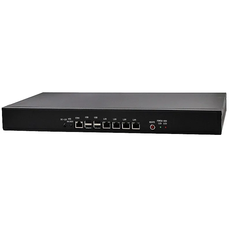 Промышленный ПК 1u с процессором ATOM D2550 встроенный 2 ГБ/4 ГБ ОЗУ 4 * LAN 1 COM USB сетевой