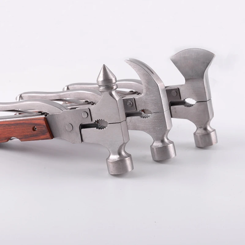 Молоток безопасности из нержавеющей стали с цветной деревянной ручкой