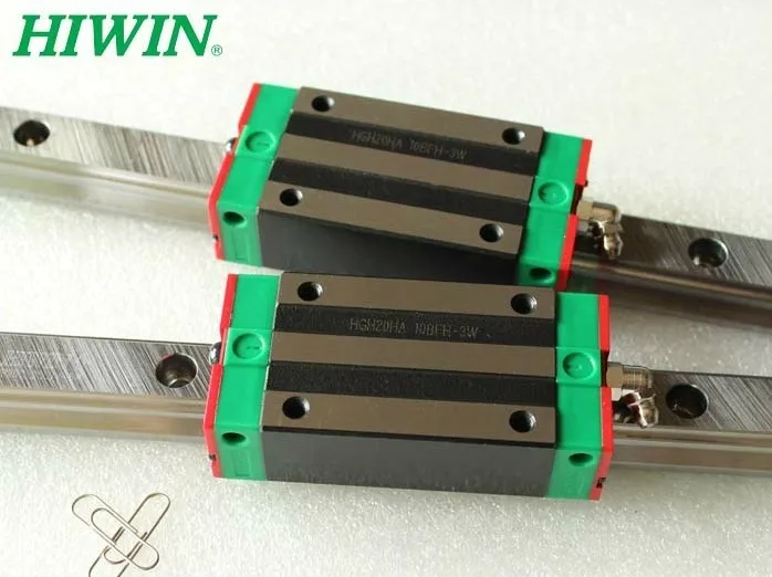 Оригинальная линейная направляющая HIWIN HGR15 - 1000 мм + 4 узких подшипника HGH15CA для ЧПУ
