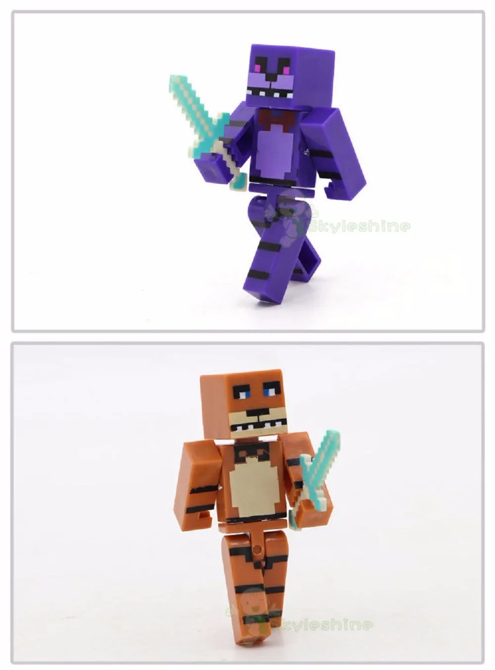 Skyleshine 8 шт./компл. Five Nights At Freddy's» «пять ночей у Фредди» Фокси» из мультфильма для мальчика, Бонни и Чика пять ночей у Фредди фигурки Детские игрушки для детей подарок на день рождения
