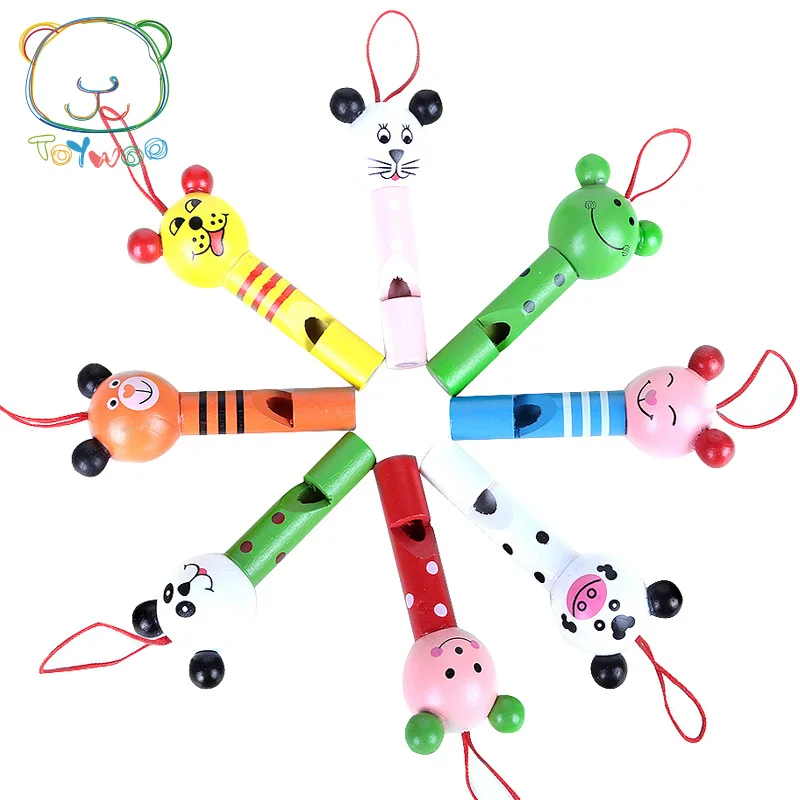 [Toy Woo] высококачественные детские деревянные игрушки панпел свисток из дерева свистящий многоцветный младенческие музыкальные игрушки Ранний Образовательный подарок