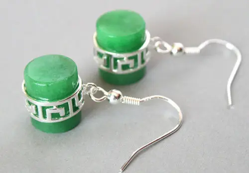 11 23 голубой нефритовый халцедон серебряные висячие серьги|dangle earrings|earrings danglesilver