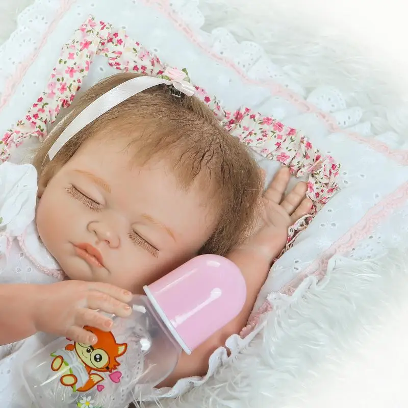 NPK Adora Спящая девочка полностью силиконовая кукла для новорожденных игрушки дома