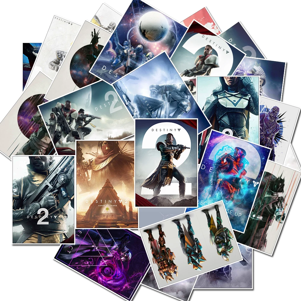 25 шт. игры Destiny 2 Стикеры для Гитары чемодан холодильник ноутбук Стикеры s водонепроницаемый игрушка скейтборд Стикеры