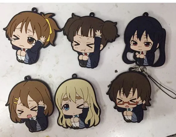 4 шт./компл. аниме K ON! Фигурки Hirasawa Yui Akiyama Mio Tainaka Ritsu Адзуса Накано ПВХ фигурки