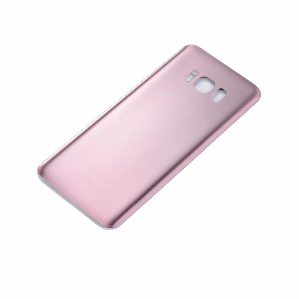 Стеклянный корпус S8 G950F задняя крышка аккумулятора для Samsung Plus + G955F с наклейкой