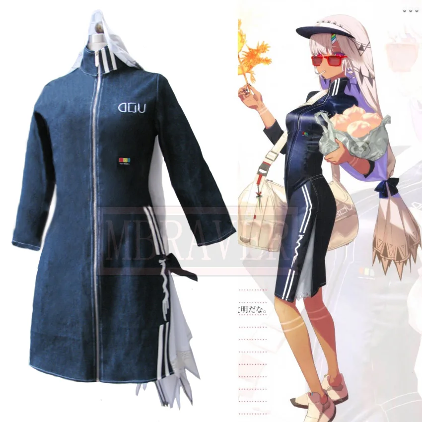 Fate/Grand для FGO Аттила Косплей Altera джинсовой ткани платье Ципао в китайском стиле с