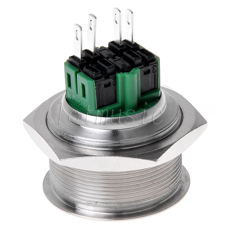 30 мм с фиксацией плоской головкой кнопочный переключатель самозатягивающиеся 5а