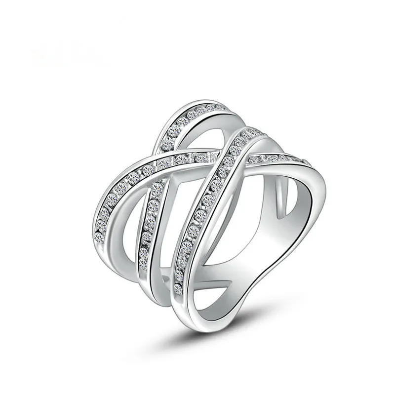 Кольца для унисекс сплава австрийские кристаллы обручальные кольца три