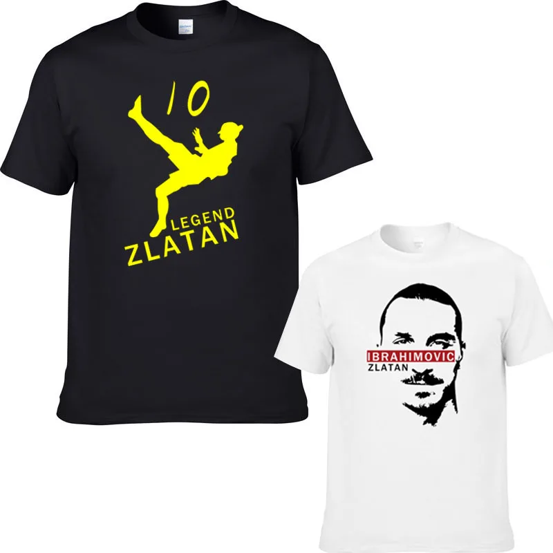Новая летняя мужская футболка с коротким рукавом DARE TO ZLATAN Ibrahimovic|Мужские