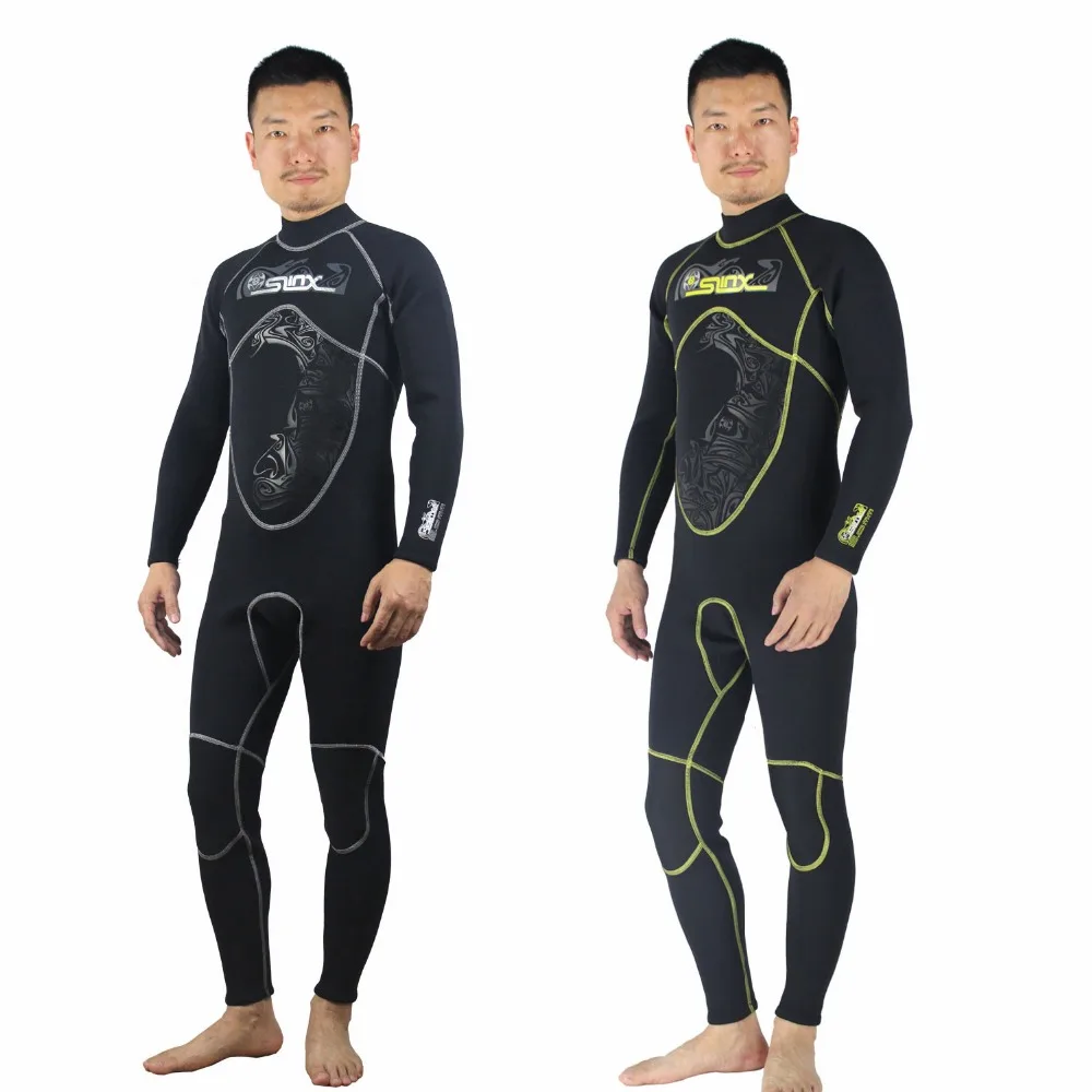 

2017 Men Diving Suit SLINX 1103 and 1134Color Black3mm Neoprene Wetsuit Full Body Fleece Lined Warm Diving Suit