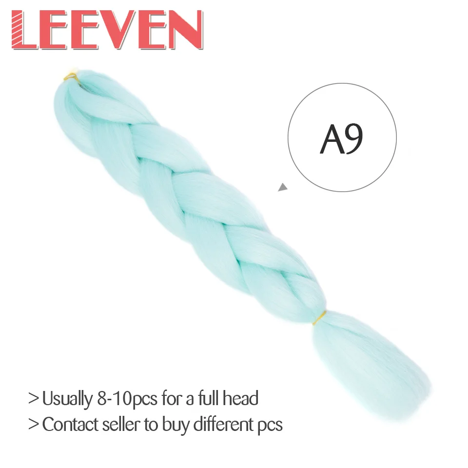 Leeven Jumbo косички Омбре крючком косички волосы синтетические косички волос 24 ''волокно бордовый черный розовый крючком Расширение волос - Цвет: M1b/30#
