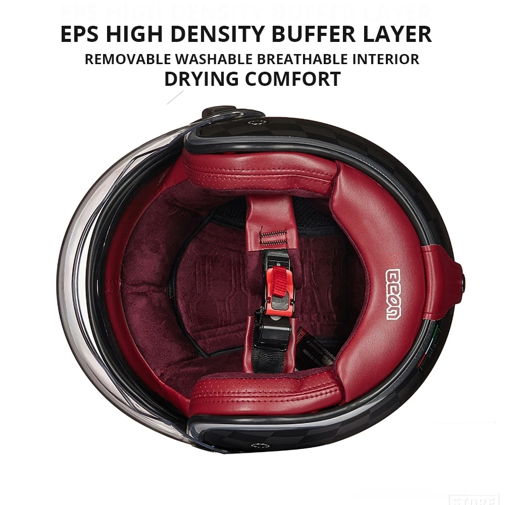 BEON Новый Ретро мотоциклетный шлем Кафе Racer Crash Чоппер винтажный мото для