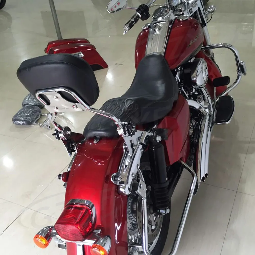 Мотоцикл пассажирский Sissy бар задняя спинка для 2008-2016 Harley Touring модели