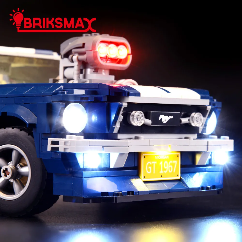 BriksMax Led светильник ing Kit для 10265 Creator серии Ford Mustang светильник(не включает модель