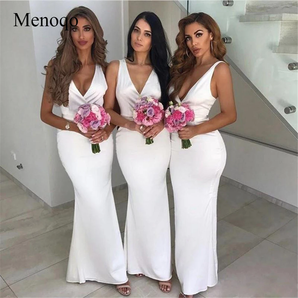 Платье menoqo demoiselle d'honneur Русалка Длинные платья подружек невесты 2019 сексуальные с