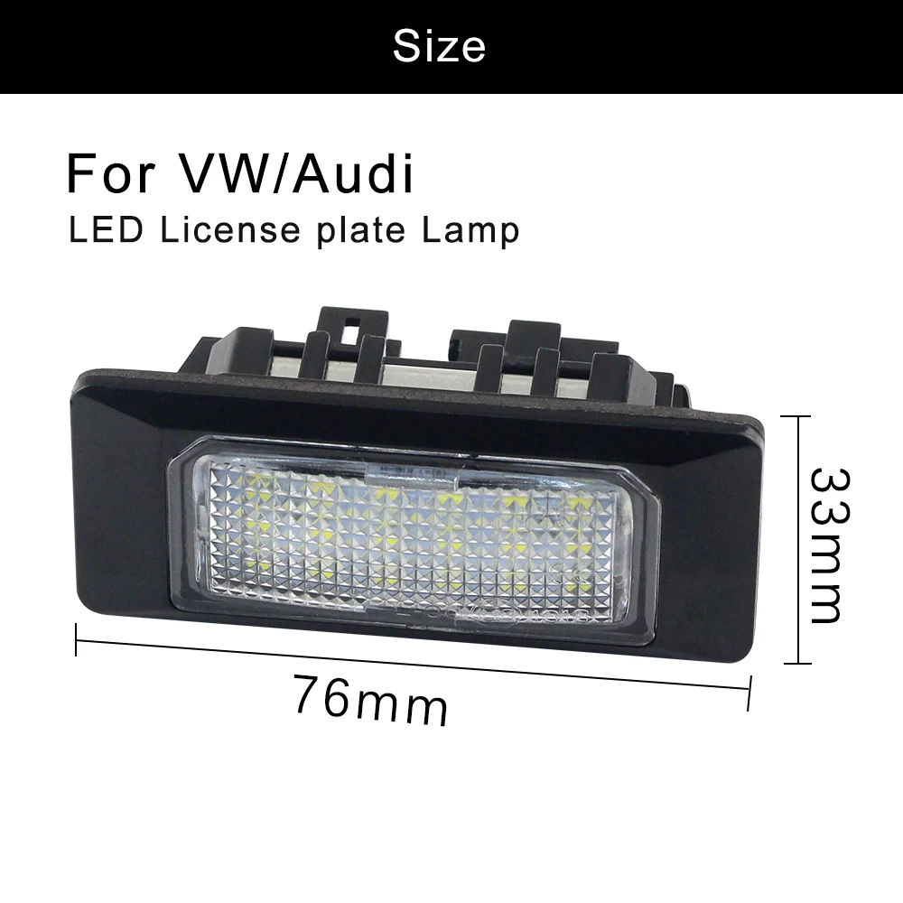 Светодиодный светильник для номерного знака Canbus Error для Audi A1 A6(C7) A7/S7 TT VW GOLF 6 JETTA MK6 PASSAT B6 B7 POLO sedan TOURAN