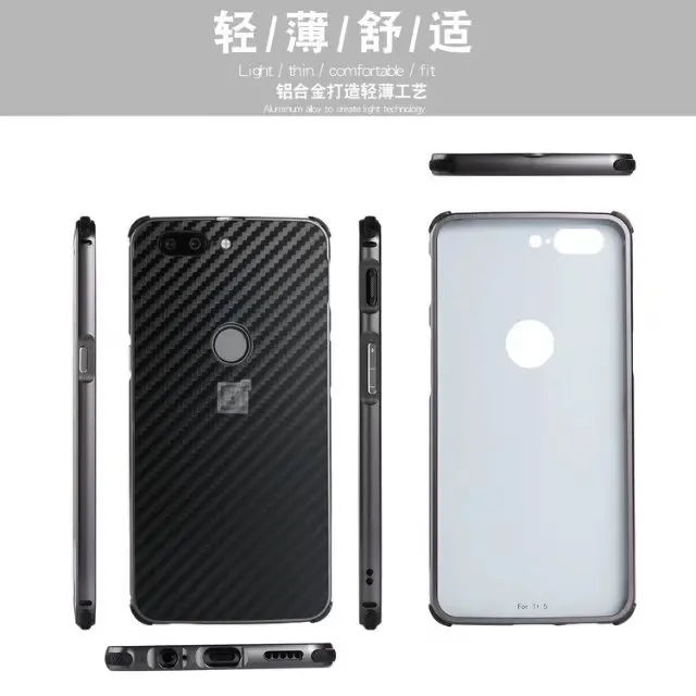 Роскошный Гибридный чехол для Oneplus 6 жесткого углеродного волокна Coque металлический бампер+ PC защитный чехол для Oneplus 3/3 т/5/5 т A5000