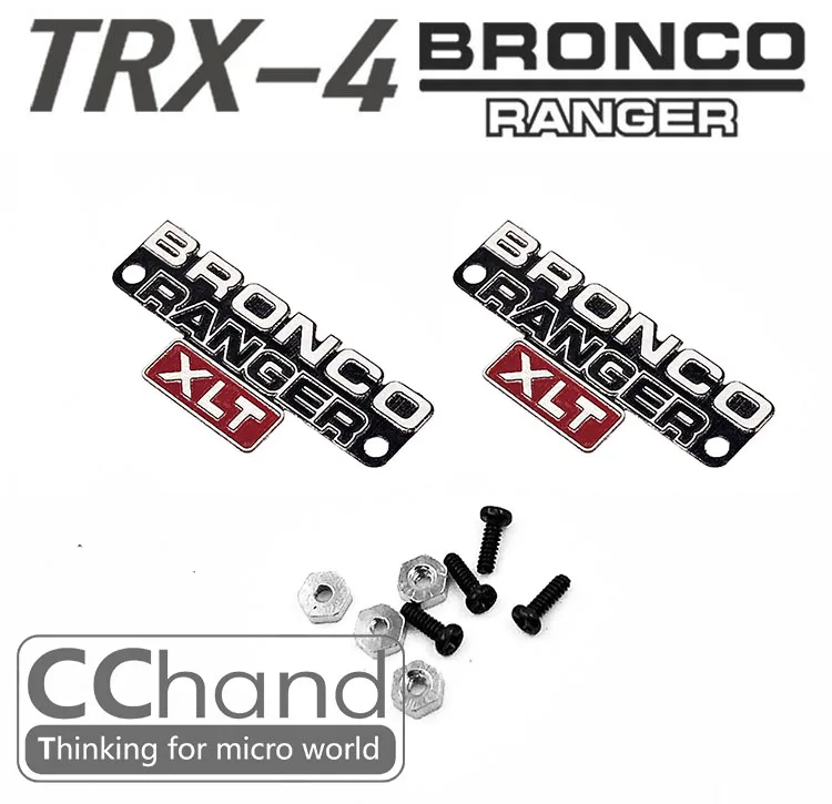 CChand металлический боковый логотип для Traxxas TRX 4 TRX4 Ford Bronco|Детали и аксессуары| |