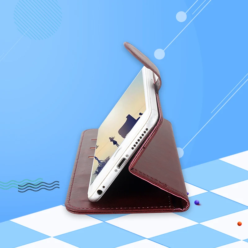 Alesser5.5 ''для Bluboo D5 Pro кожаный чехол с откидной крышкой наклейкой Защитный для