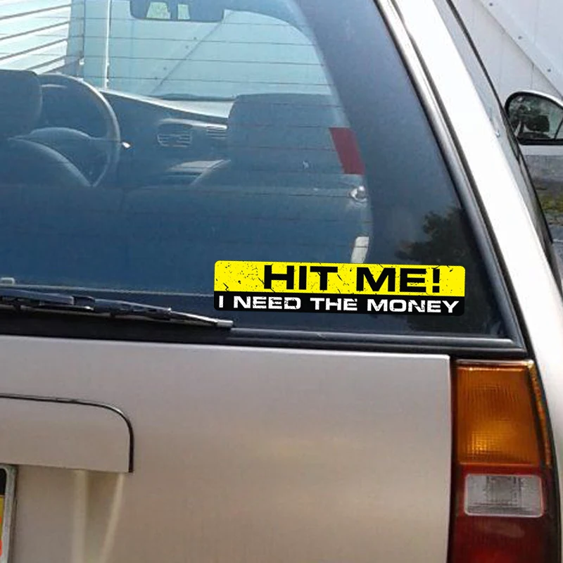 HotMeiNi 15 см x 3 автомобильный Стайлинг хит меня мне нужна наклейка на деньги