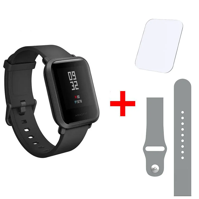 Xiaomi Amazfit Bip Smart Satch Globle Версия Huami Pace Lite IP68 GPS Gloness умные часы с частотой сердечных сокращений 45 дней в режиме ожидания - Цвет: Bip01-GR-FL
