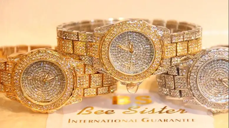 Горячая Распродажа полностью бриллианты Роскошные все звезды золото-серебро