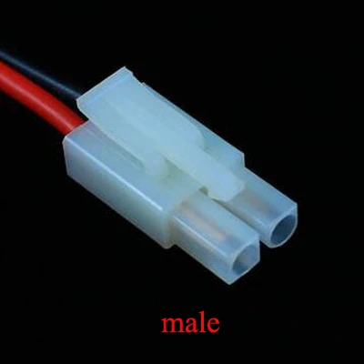 20pcs male plug 20 шт. батарея штекер провода большой Tamiya Мужской Женский Разъем с линейным кабелем для литиевых RC модель самолета самолет запчасти - Цвет: 20pcs male plug