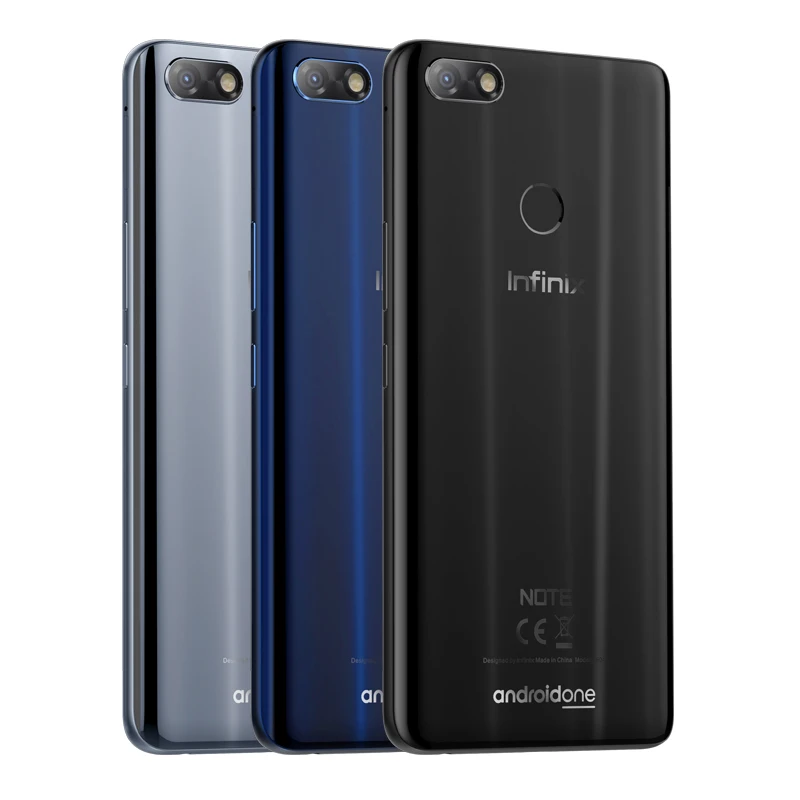 Смартфон Infinix NOTE 5 32G 3G Android One 6 0 дюймов 16 МП отпечаток пальца 4500 мАч Octa