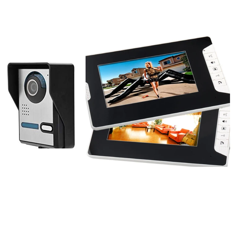 Видеодомофон SmartYIBA с 7-дюймовым дисплеем ИК-камерой гарнитурой и дверным звонком |