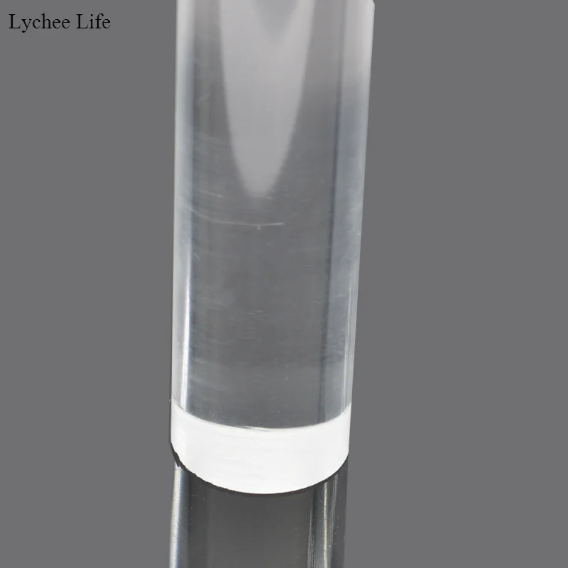 Lychee Life прозрачный акриловый ролик для глины Скалка прочная Полимерная глина слизи твердые акриловые палочки игрушка для детей