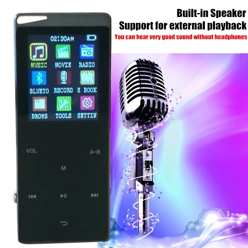 48 ГБ 2 4 &quotBluetooth Hi Fi HD MP3 MP4 плеер без потери качества стерео бас наушники кабель для